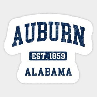 Auburn Alabama AL Vintage Sports Athletic Design Sticker